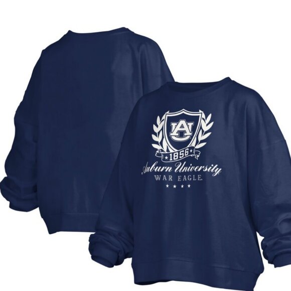 💙🐯NWT Auburn Tigers Big Aug Script Janice Oversized Pullover Sweatshirt - Picture 2 of 7